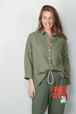 Academia Blouse - Gioia - Groen