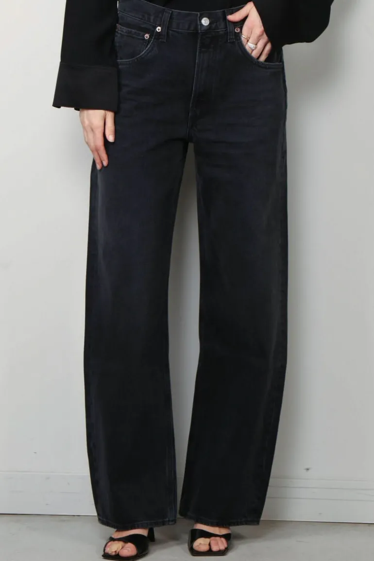 Agolde Jeans - Low Curve Jean - Black Tar