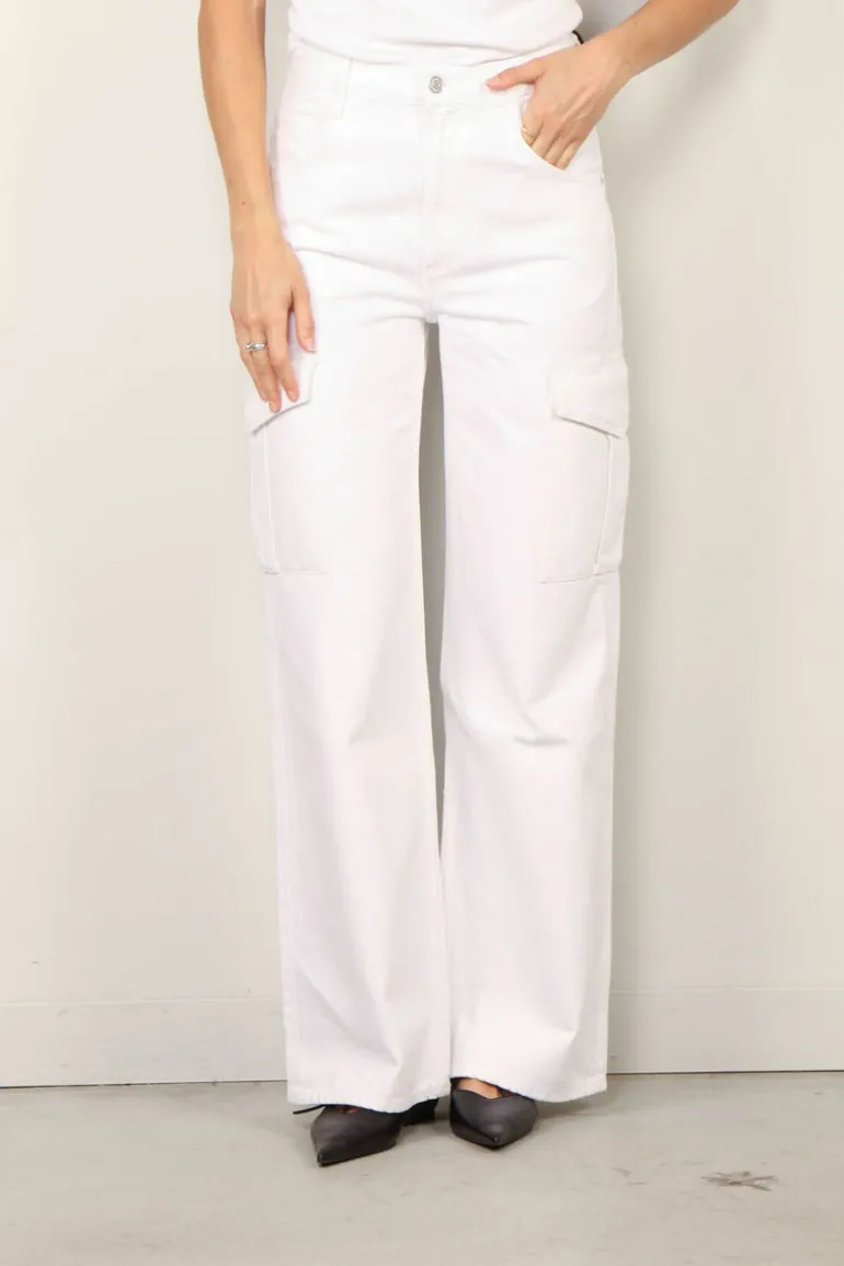Agolde cargo jeans - Minka cargo A9117-1183 - milkshake