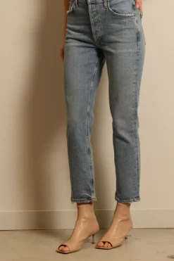 Agolde jeans - Riley long A9090B-1554 - quiver