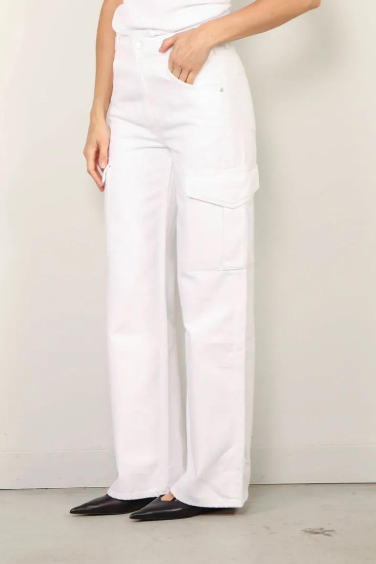 Agolde cargo jeans - Minka cargo A9117-1183 - milkshake