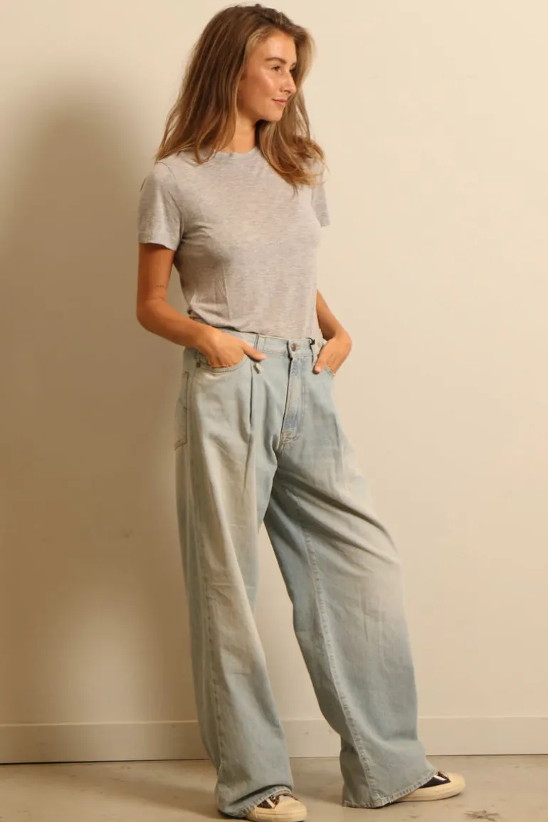 Agolde T-shirt - annise - grey heather