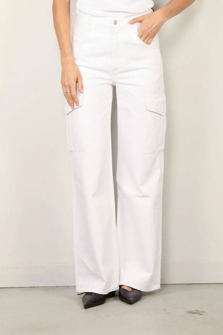 Agolde cargo jeans - Minka cargo A9117-1183 - milkshake