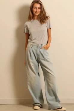 Agolde T-shirt - annise - grey heather