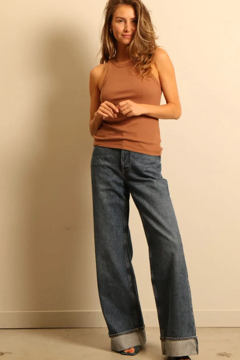 Agolde tanktop - bailey - brown sugar