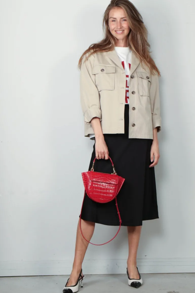 Anine Bing Sawyer Shirt Jacket - Taupe