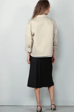 Anine Bing Sawyer Shirt Jacket - Taupe