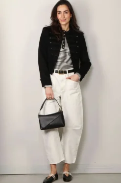 Anine Bing Long Sleeve - Alessia - Cream / Black