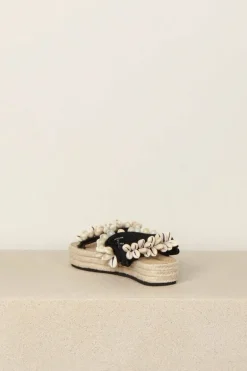 Arizona Love Sandalen - Trekky - Raffia Shell Black