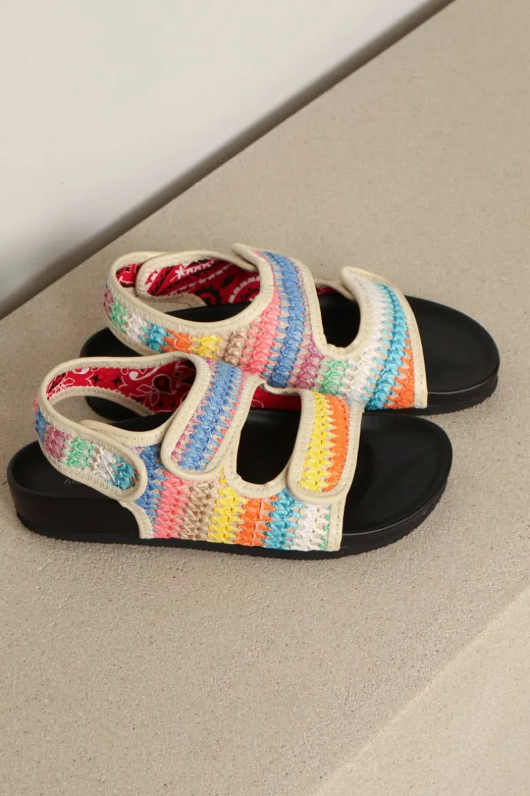 Arizona Love Sandalen - Apache - Raffia Multicolor