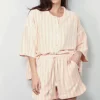 Bongusta T-shirt - Naram Oversized Shirt - Tropical & Crème