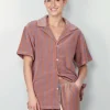 Bongusta Blouse - Naram Shirt - Camel & Ultramarine