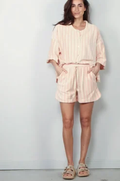 Bongusta T-shirt - Naram Oversized Shirt - Tropical & Crème