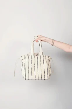 Bongusta Tas - Naram Handbag Small - Crème & Ink
