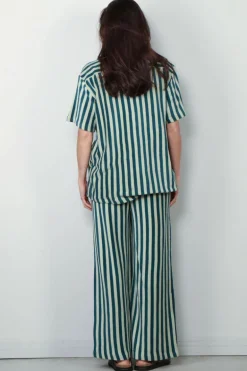 Bongusta Blouse - Naram Shirt - Sea Foam & Deep Teal