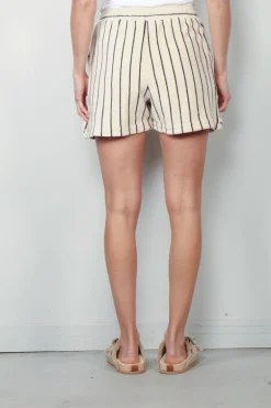 Bongusta Short - Naram Gym Shorts - Crème & Ink