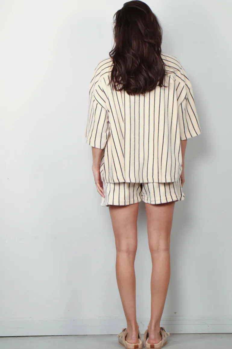 Bongusta T-shirt - Naram Oversized Shirt - Crème & Ink