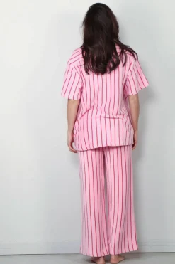 Bongusta Blouse - Naram Shirt - Baby Pink & Ski Patrol