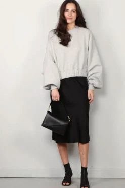 BYLOTTE Studios Sweater - Heidi Sweater - Grey Melange