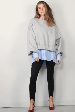 BYLOTTE Studios Sweater - Heidi Sweater - Grey Melange