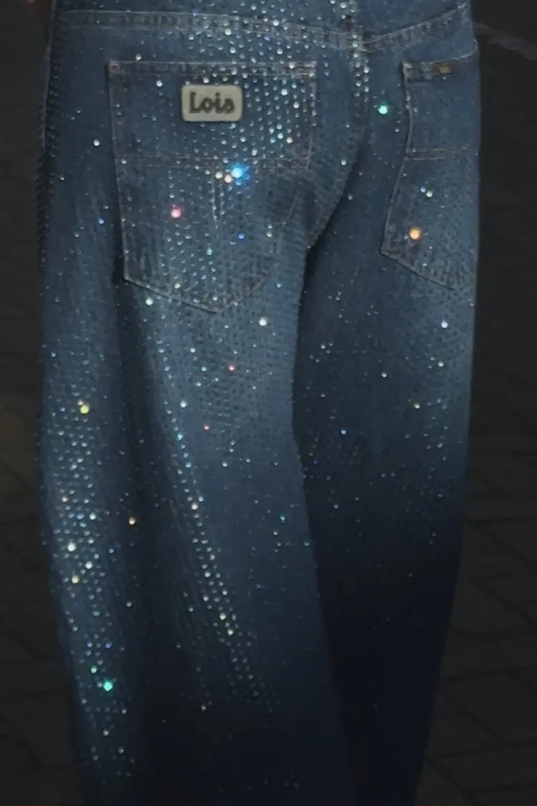 BYLOTTE X LOIS JEANS Jeans - Allure Rider - Sparkly Denim
