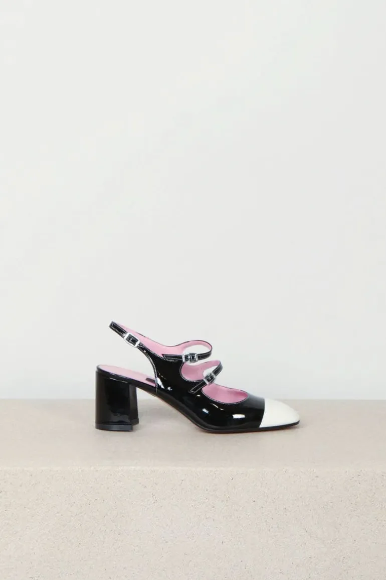 Carel Sandalen - Papaya - Black