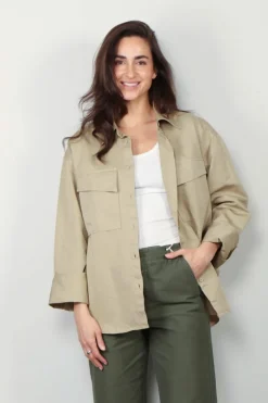 Closed Blouse - Utility Shirt - Warm Sand