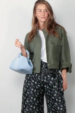 Closed Jacket - Cropped field - Matcha Green