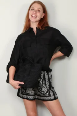 Closed Blouse - Utility Shirt - Black