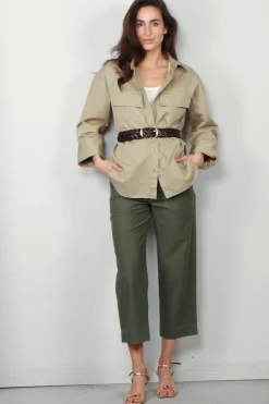 Closed Blouse - Utility Shirt - Warm Sand