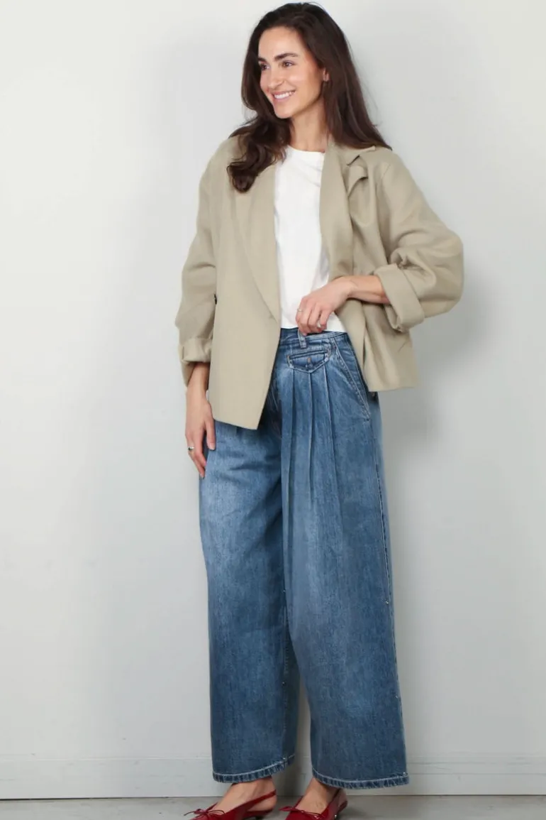 Closed Jasje - Cropped Pea Coat - Warm Sand