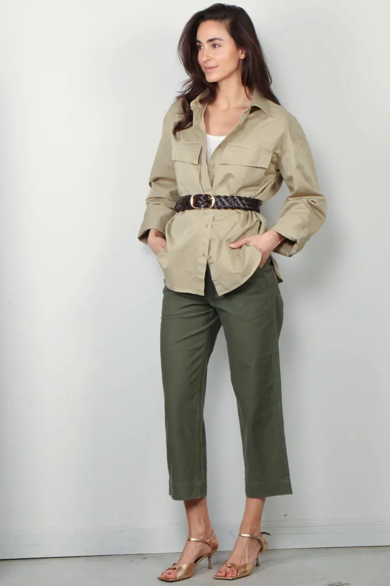 Closed Blouse - Utility Shirt - Warm Sand