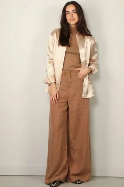 Closed Blouse - Fitted Blouse - Dusty Rose