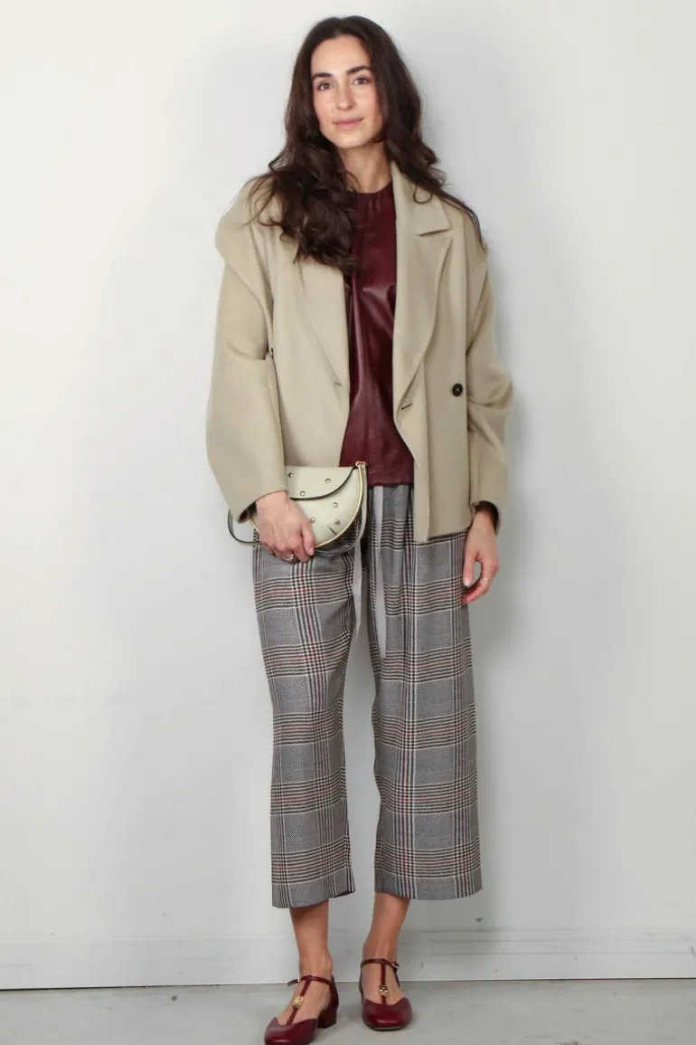 Closed Jasje - Cropped Pea Coat - Warm Sand