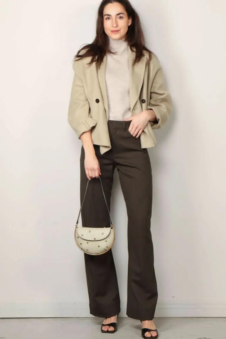 Closed Jasje - Cropped Pea Coat - Warm Sand