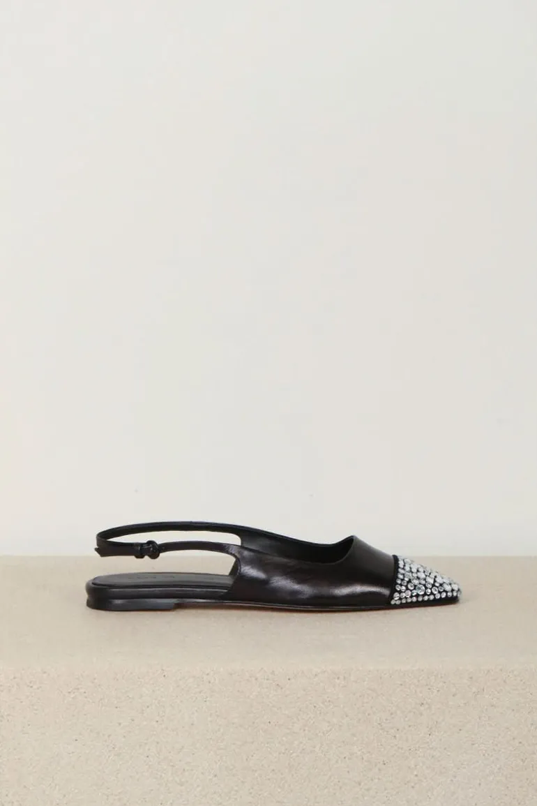 Dear Frances Ballerina's - Tia With Crystals - Black Patent