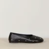 Dear Frances Ballerina's - Balla Shoe Leather W/ Studs - Black