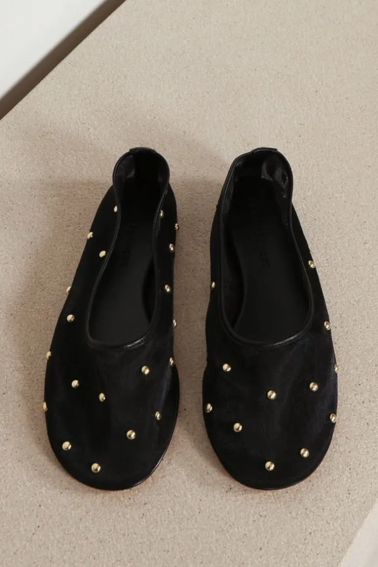 Dear Frances Ballerina's - Balla Mesh Shoe W/ Studs - Black