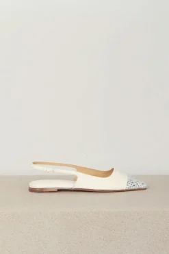 Dear Frances Sandalen - Tia W/ Toe Cap Crystals - White