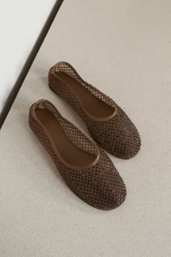 Dear Frances Ballerina's - Balla - Mesh - Crystals - Brown