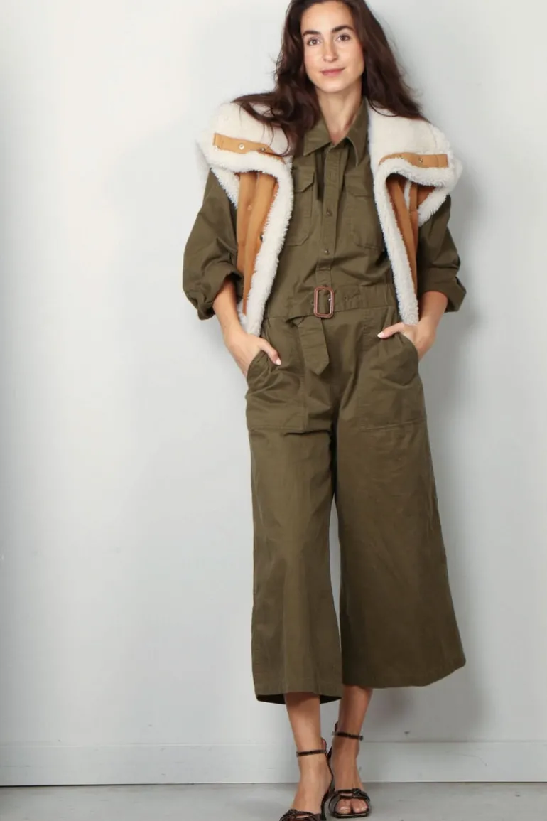 Denimist Jumpsuits - Utility jumpsuit - Olive