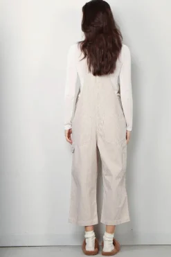 Denimist Overall - Relaxed Overall - Brown Railroad Stripe