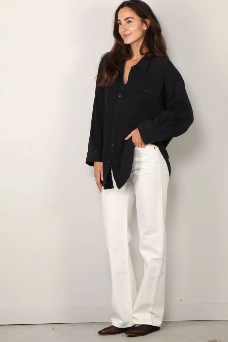 Denimist Blouse - Utility shirt - Black