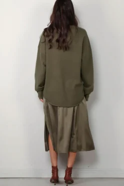 Extreme Cashmere Sweater - 53 Crew Hop - Army