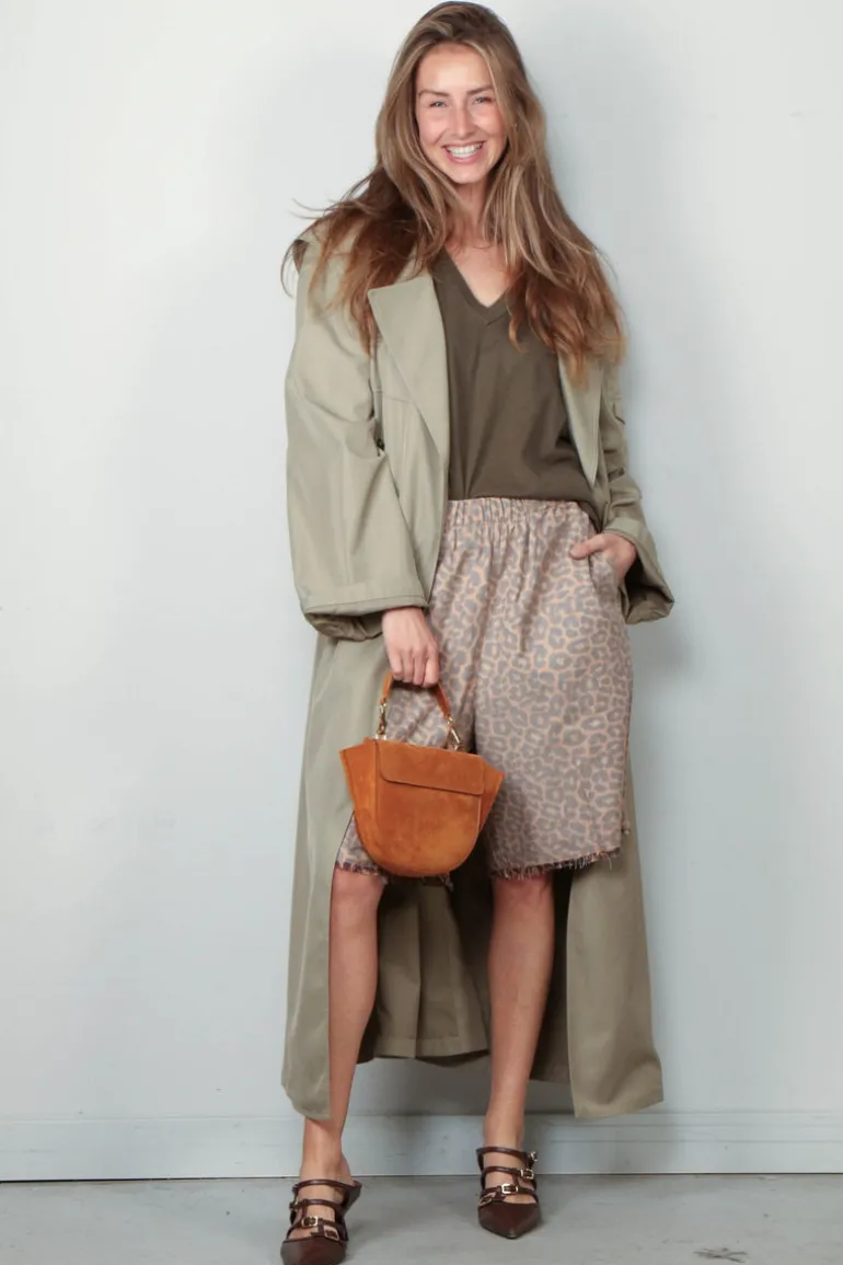 forte_forte Jas - Tech Twill Trench - Olive