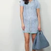 Forte_Forte Jurk - Cable Lux Handmade Crochet - Cielo