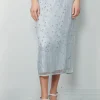 Forte_Forte Rok - Firefly Embroidery Tulle Skirt With Slip - Firefly