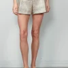 Forte_Forte Shorts - Twinkle Lurex Jacquard - Gold