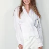 Forte_Forte Blouse - Chic Rami Muslin Crossed Shirt - Giglio