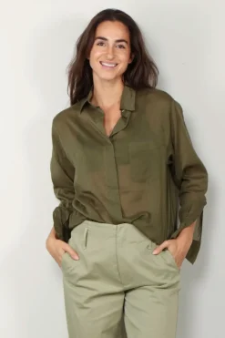 forte_forte Blouse - 9907 my shirt - Olive